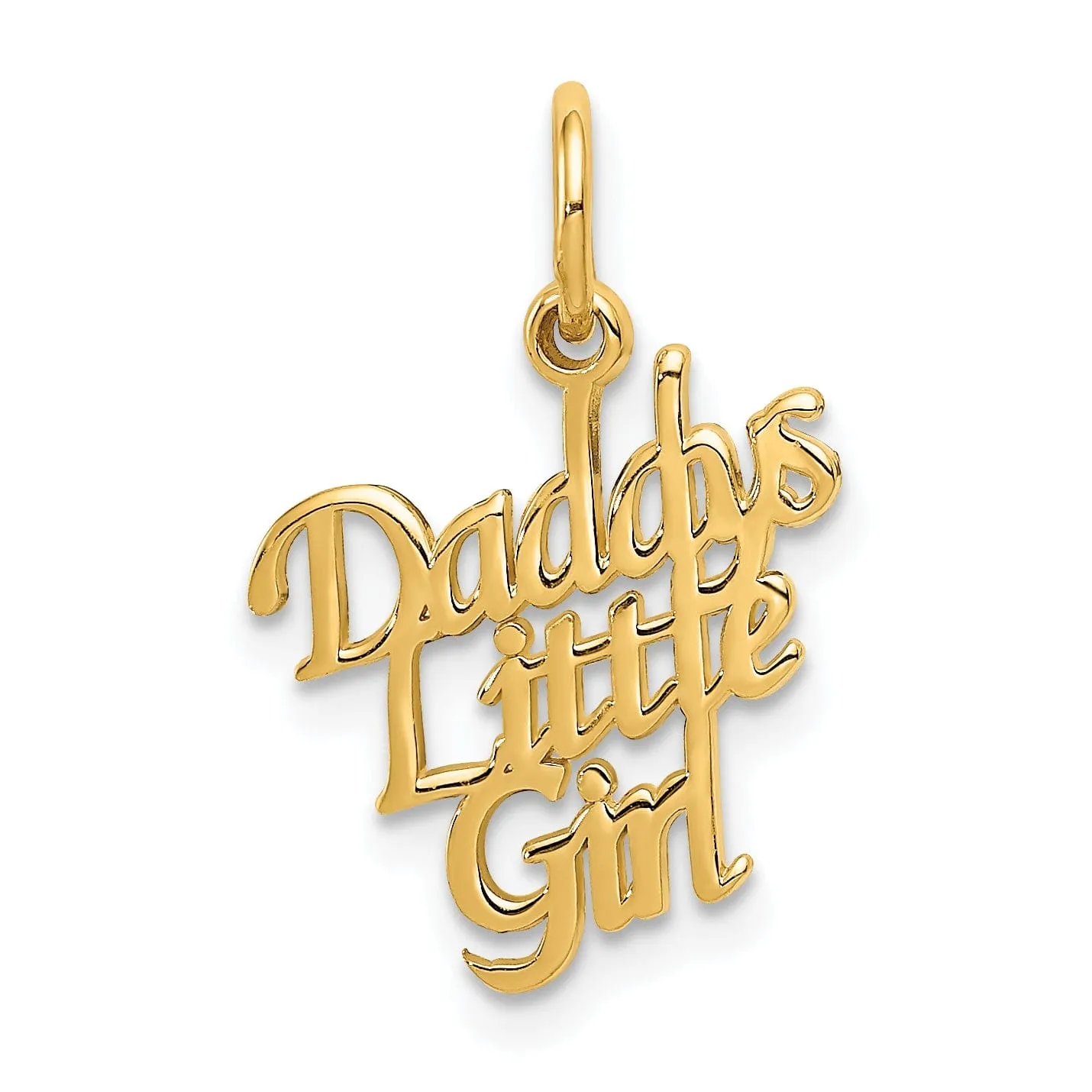 14k Yellow Gold Daddy's Little Girl Charm