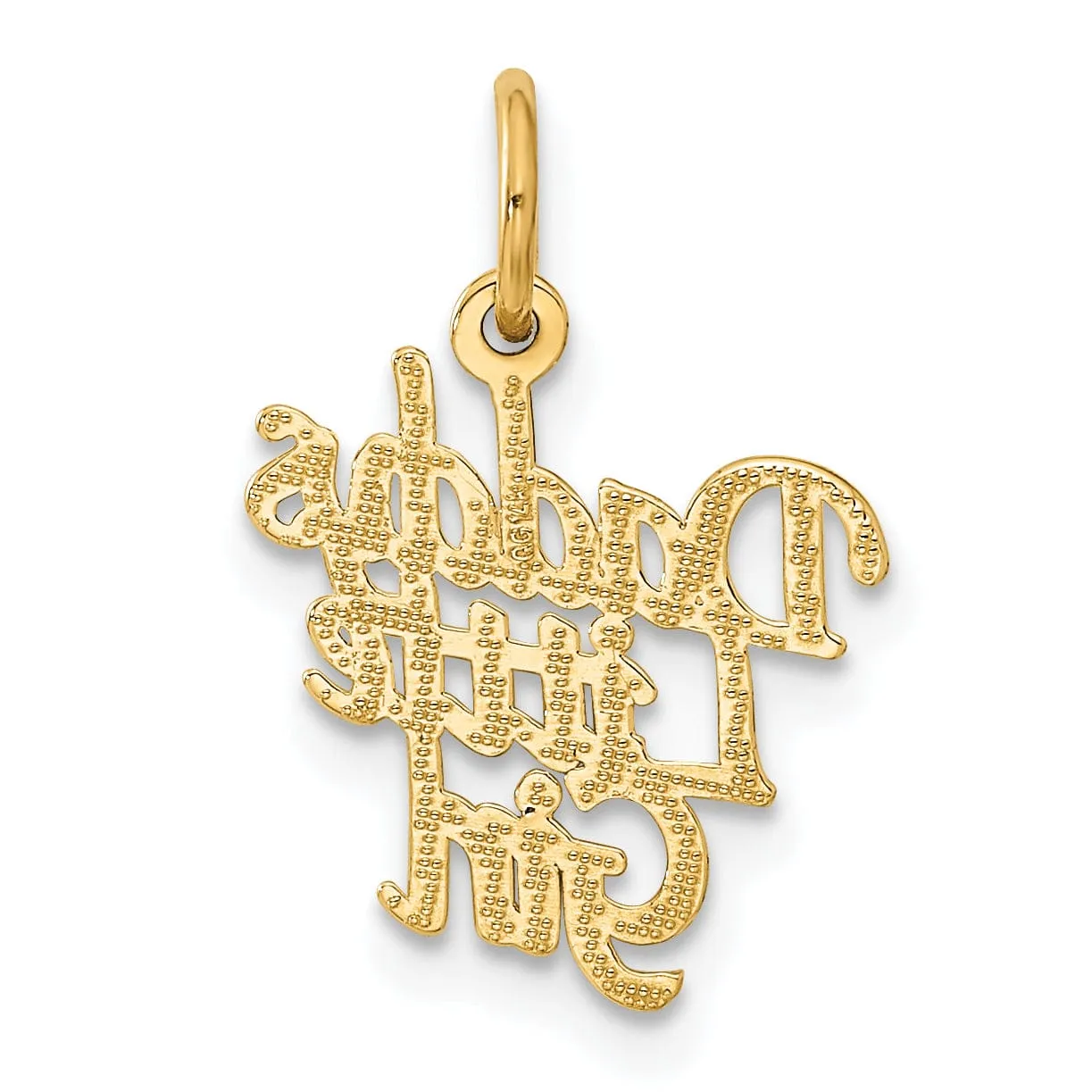 14k Yellow Gold Daddy's Little Girl Charm