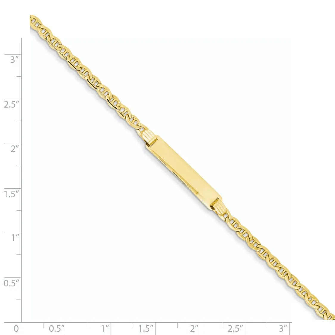 14k Yellow Gold ID Bracelet