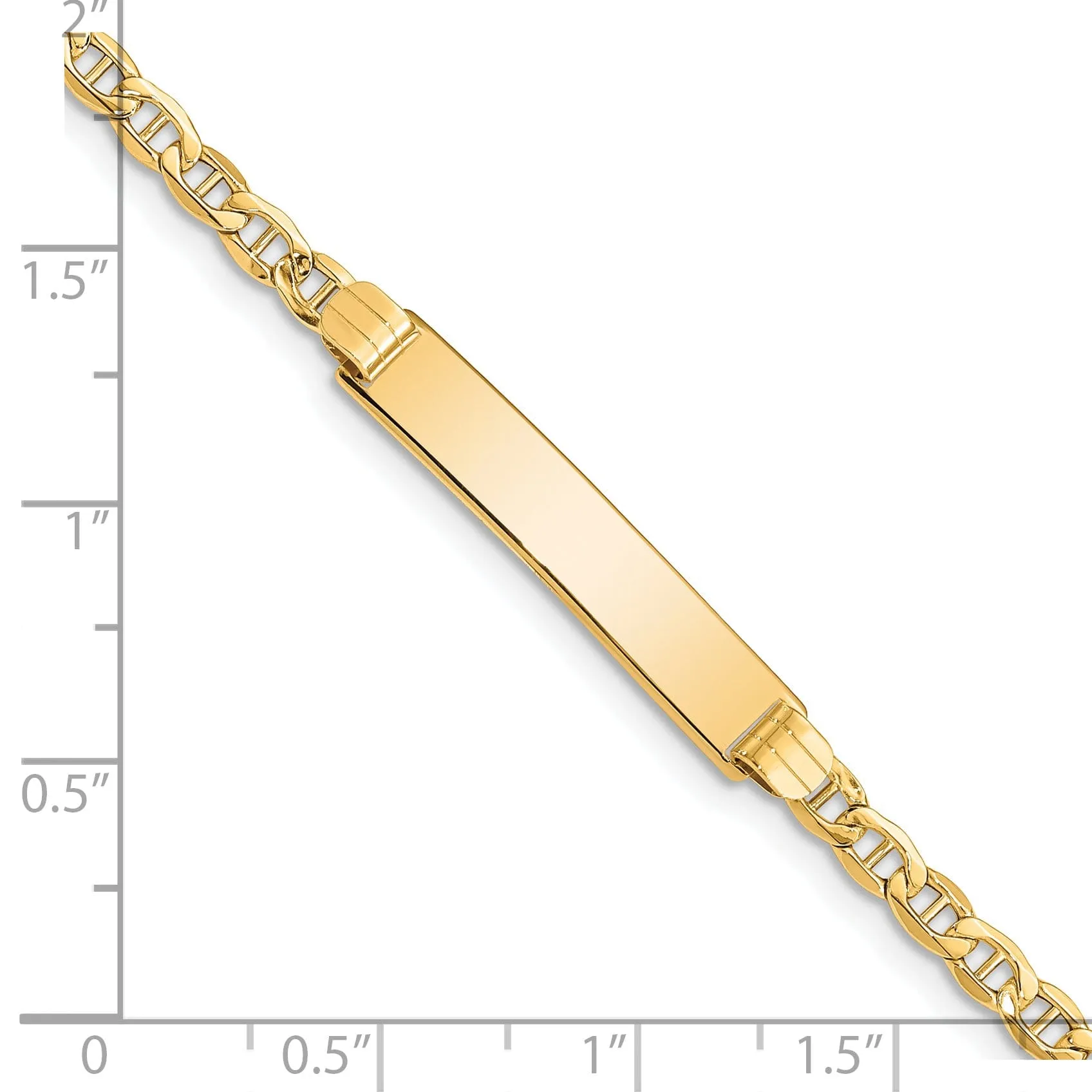 14k Yellow Gold ID Bracelet