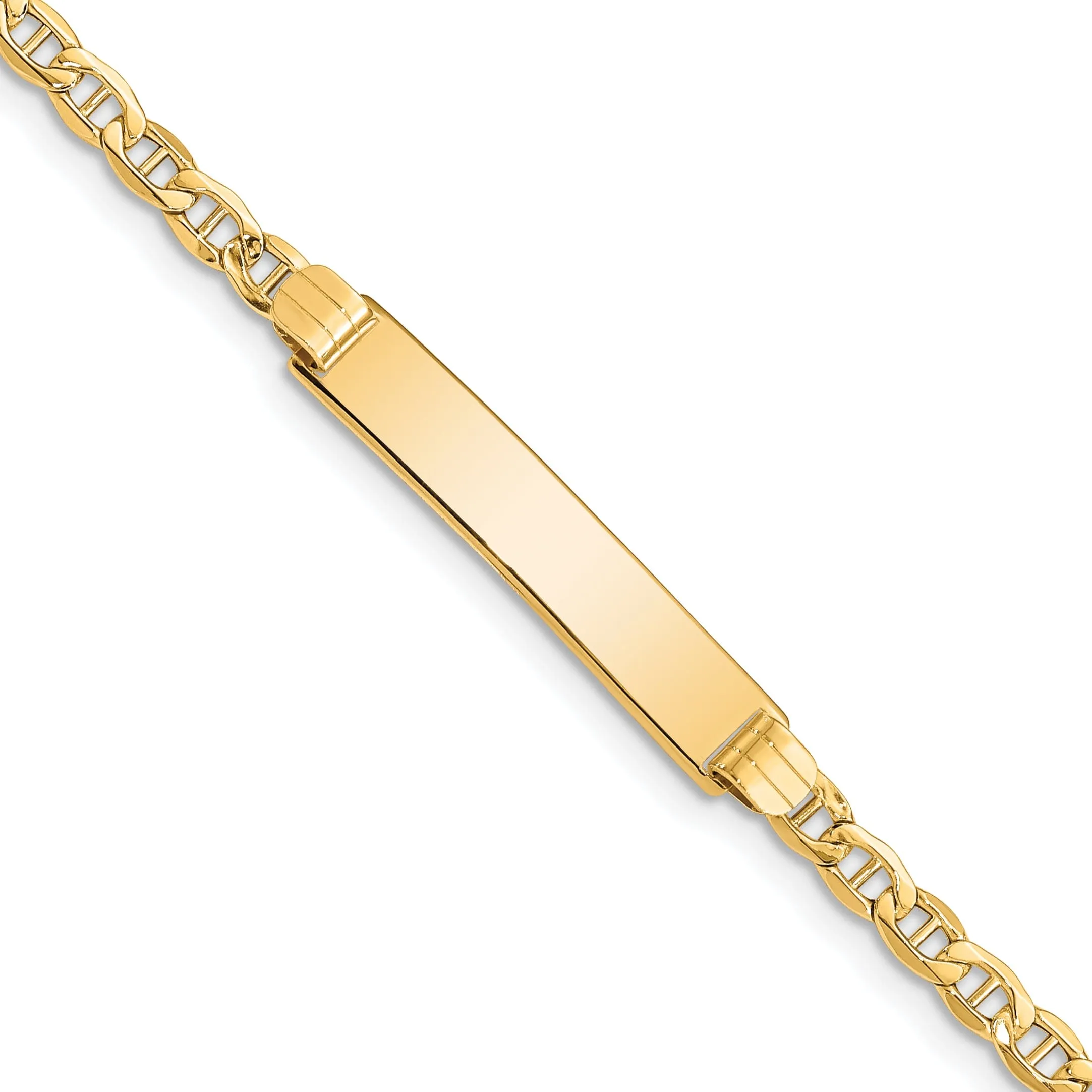 14k Yellow Gold ID Bracelet