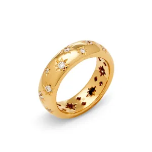 18K Cosmos Band Ring