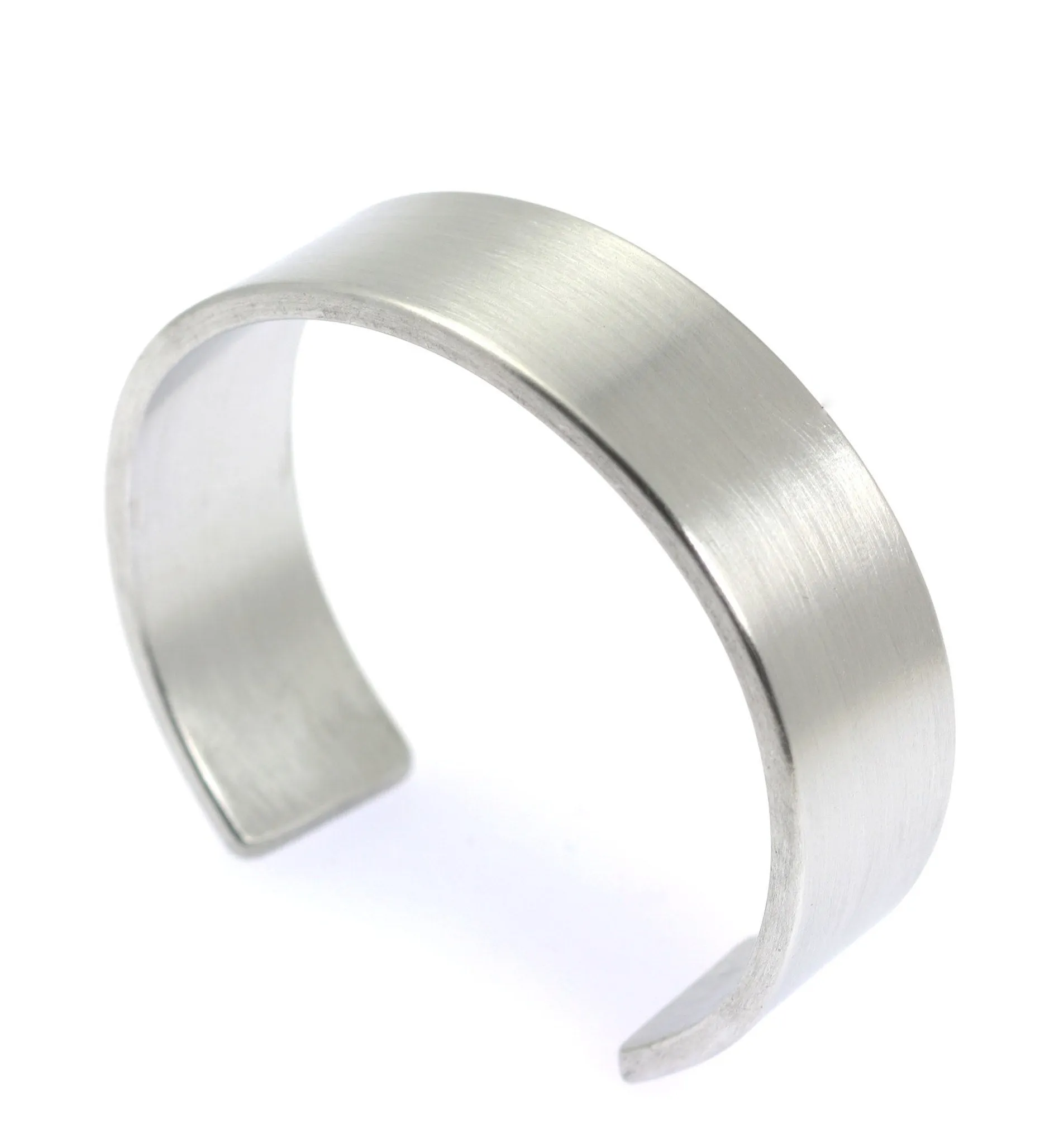 19mm Brushed Aluminum Cuff Bracelet