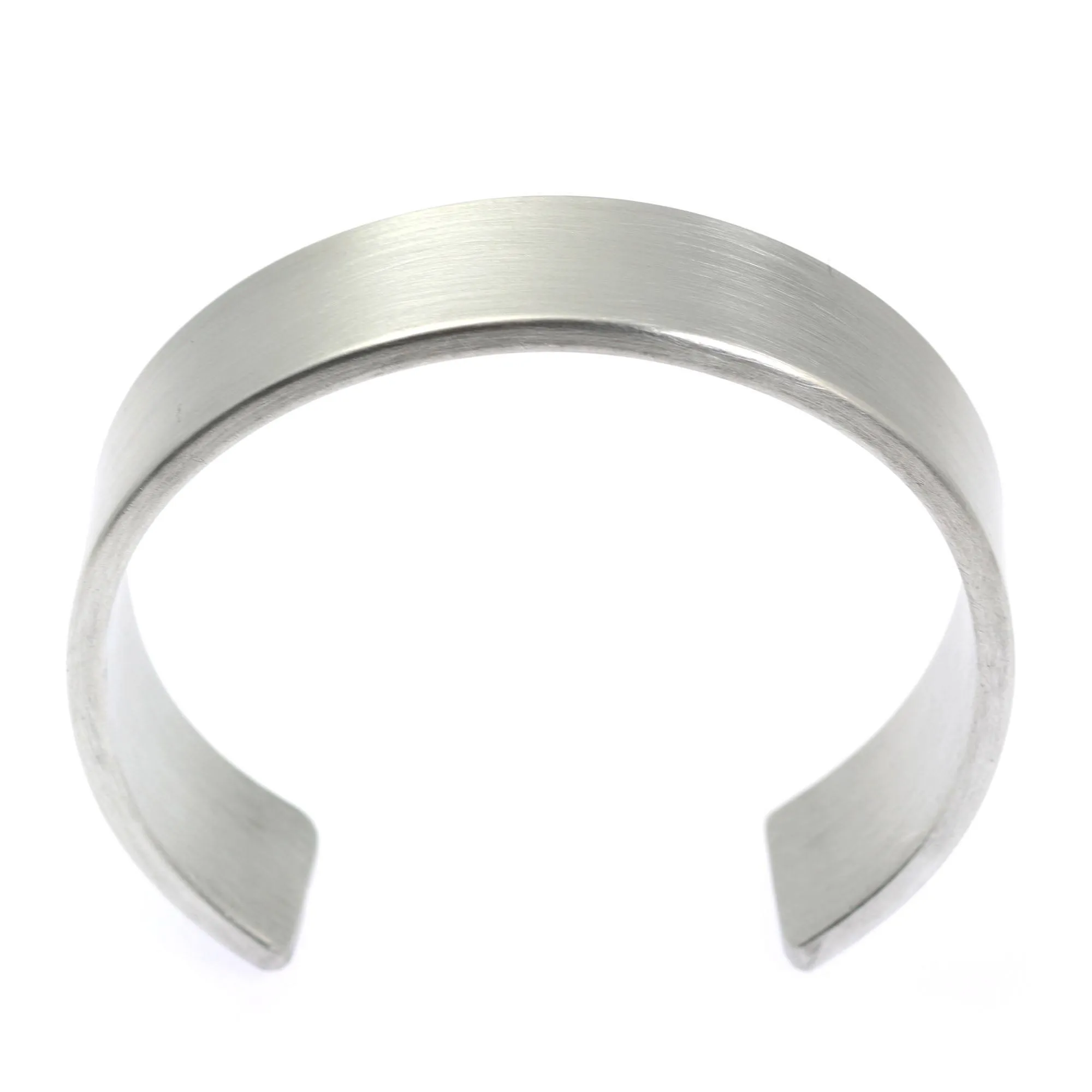 19mm Brushed Aluminum Cuff Bracelet