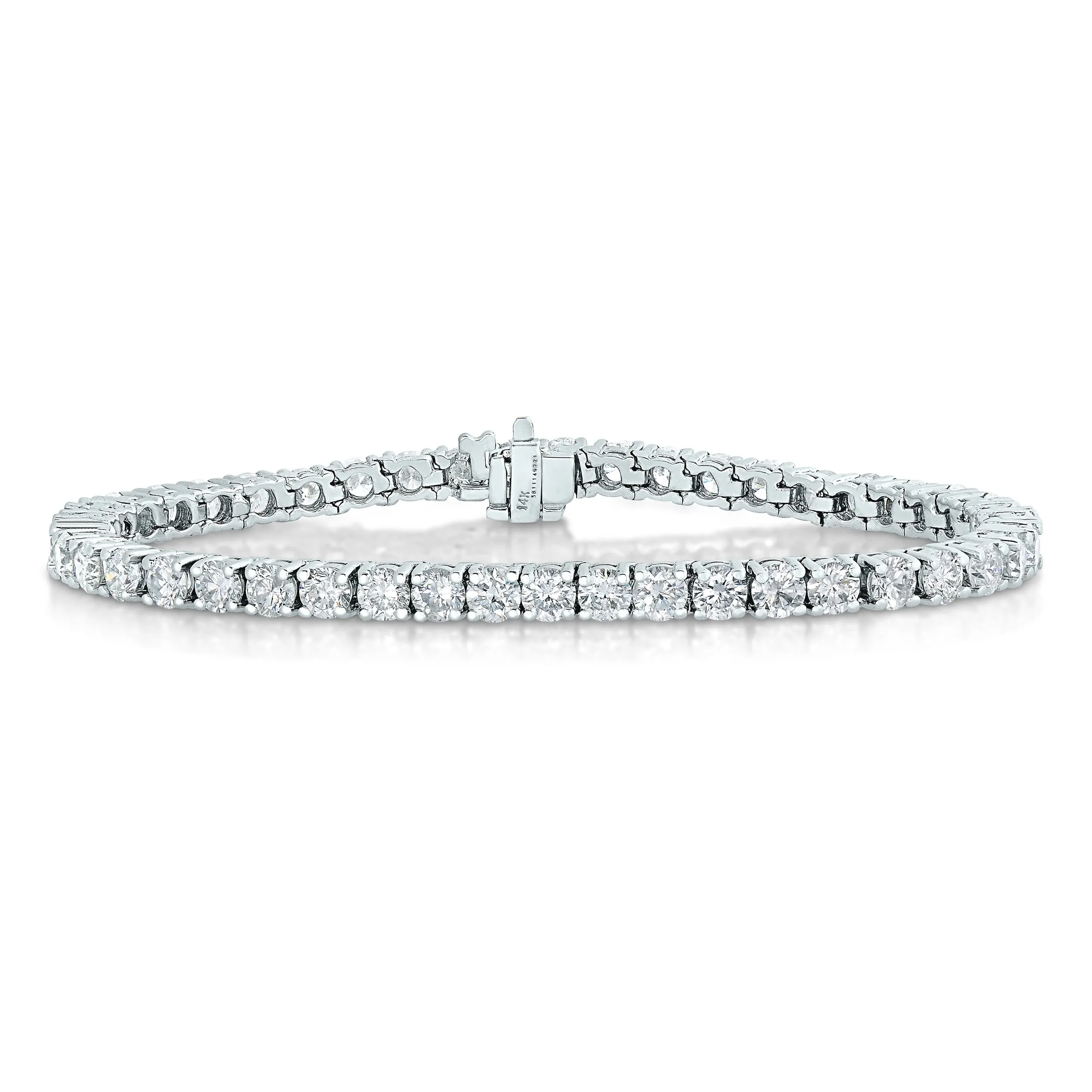 3 cttw Diamond Classic Tennis Bracelets in 14K White Gold