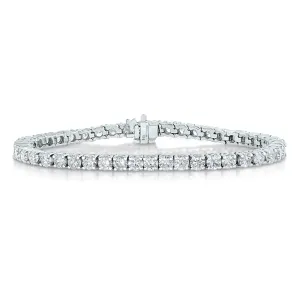 3 cttw Diamond Classic Tennis Bracelets in 14K White Gold