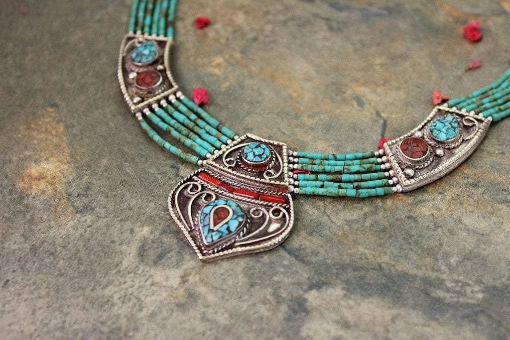 6 Strand Tibetan Traditional Necklace