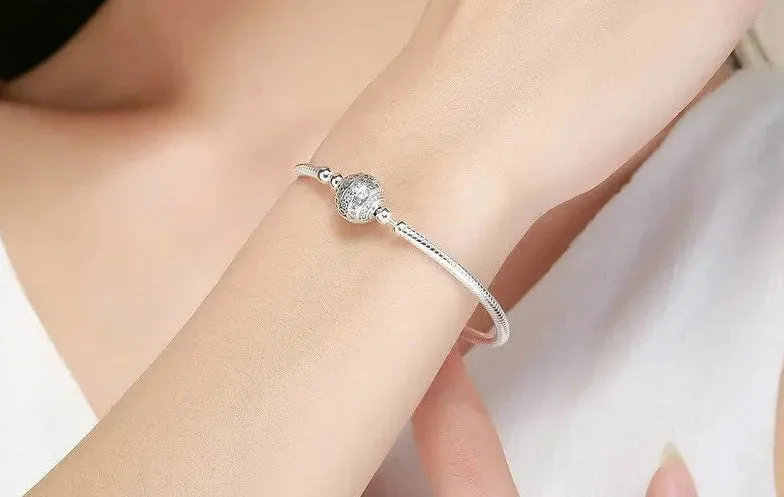 925 Sterling Silver Clear CZ Bracelet