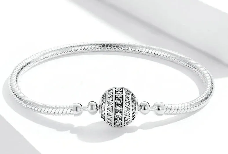 925 Sterling Silver Clear CZ Bracelet