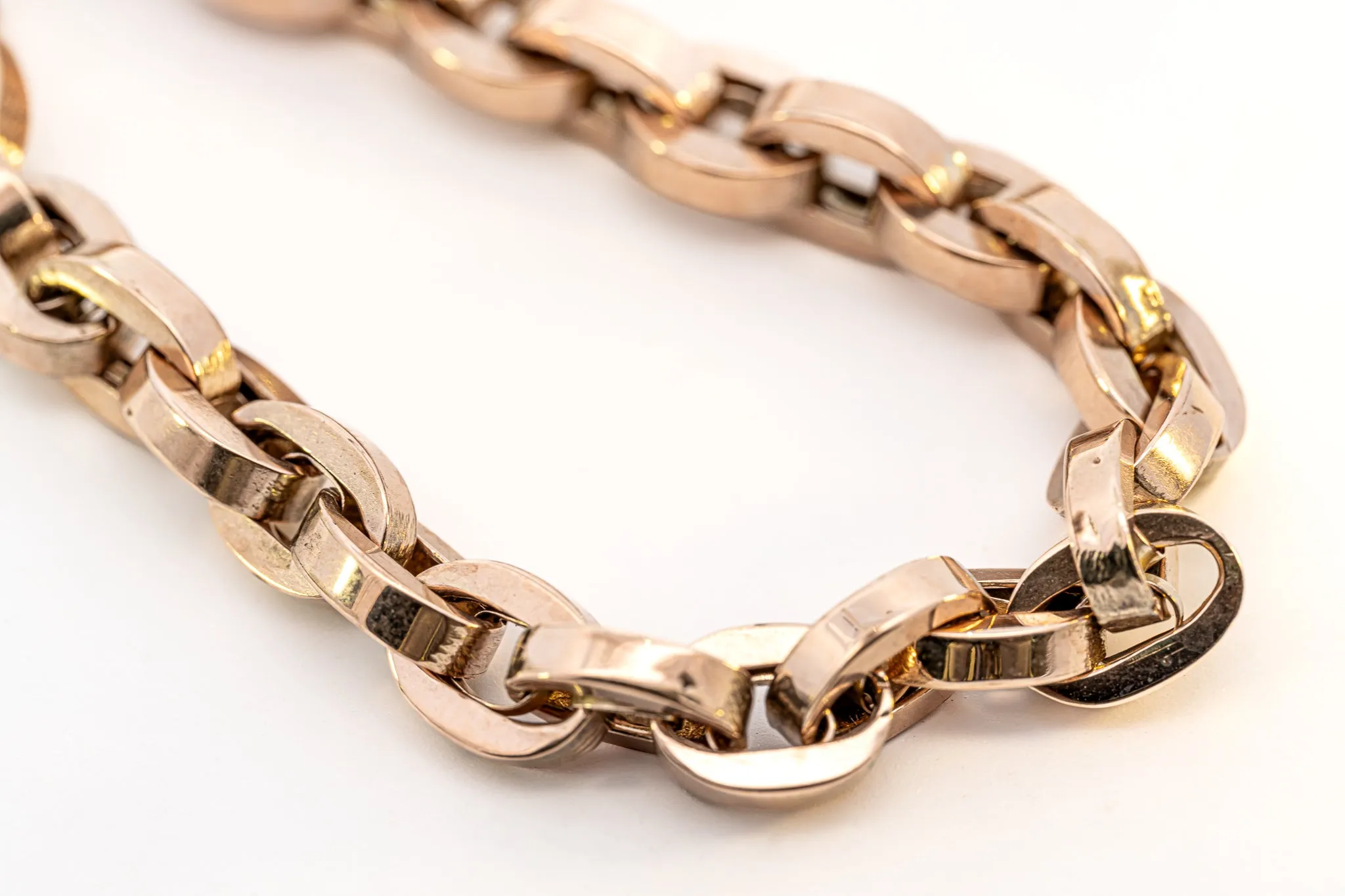 9ct Rose Gold Belcher Link Bracelet – An Investment for Eternity!