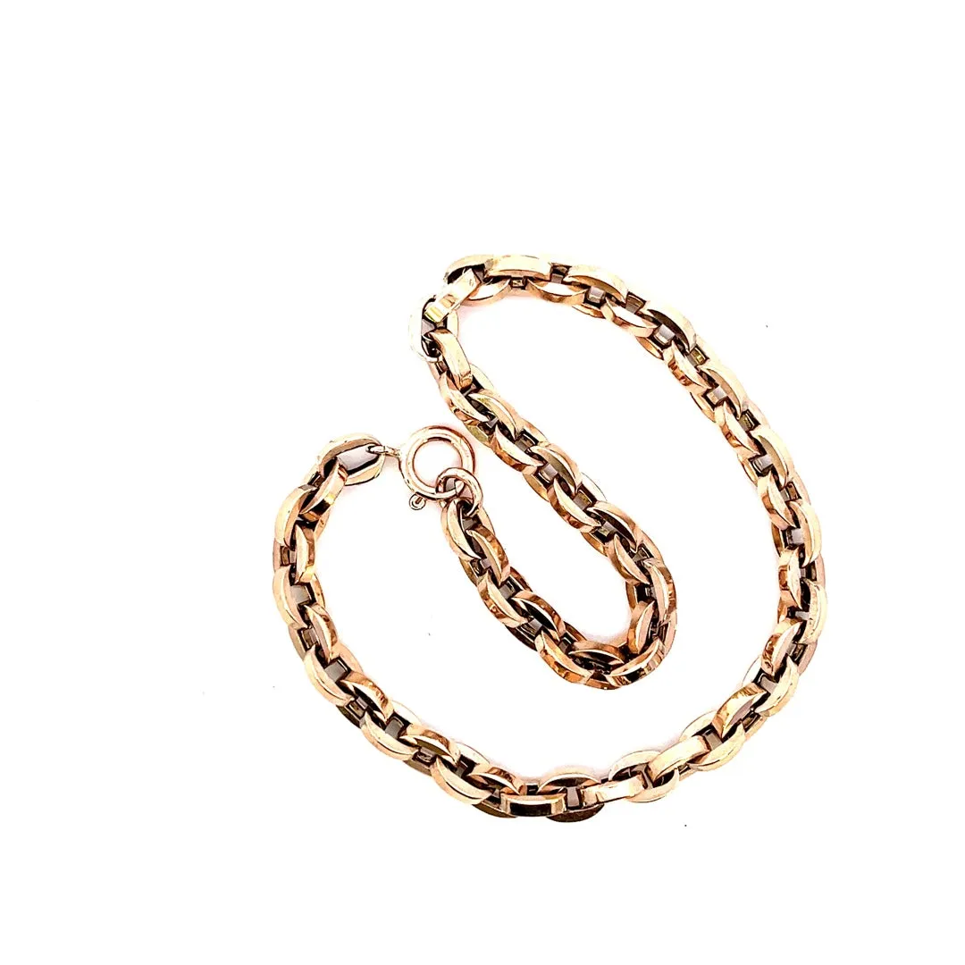 9ct Rose Gold Belcher Link Bracelet – An Investment for Eternity!