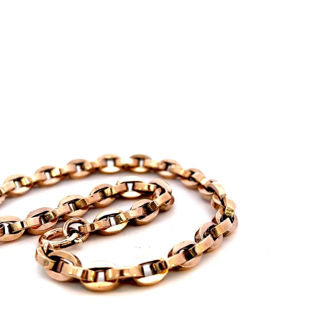 9ct Rose Gold Belcher Link Bracelet – An Investment for Eternity!