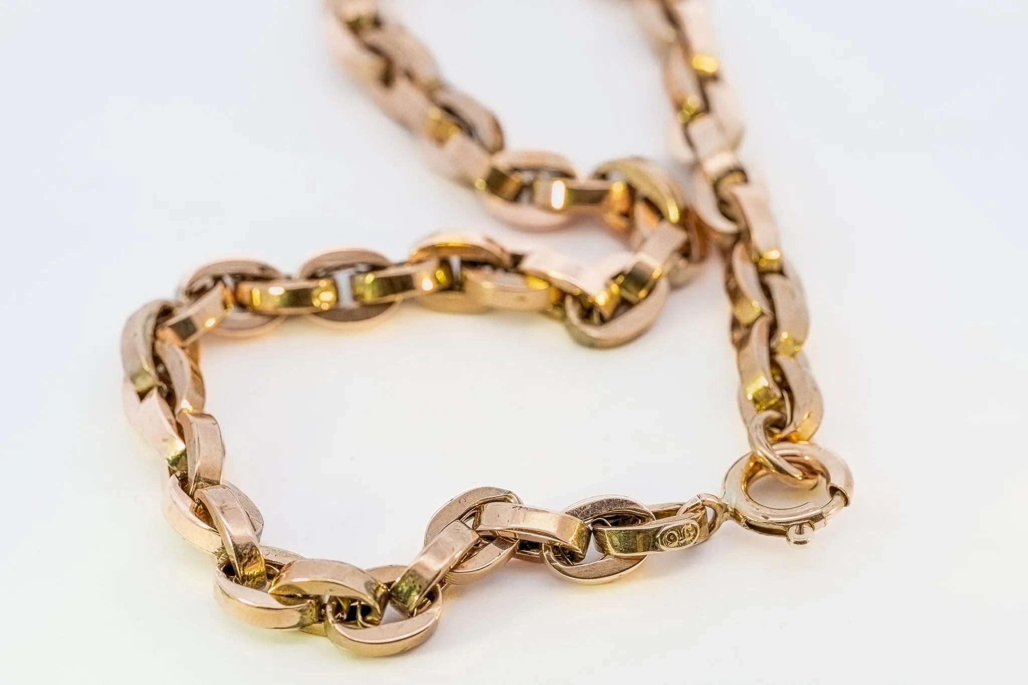 9ct Rose Gold Belcher Link Bracelet – An Investment for Eternity!