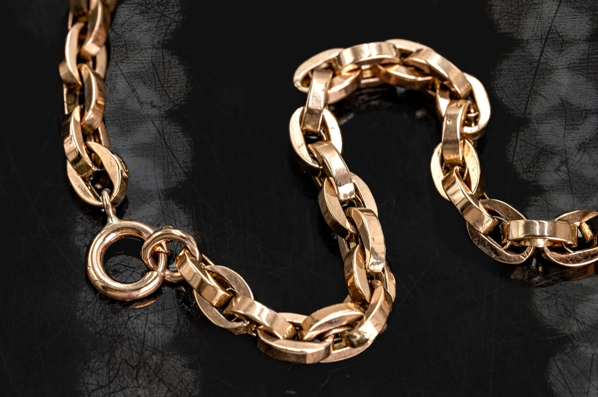 9ct Rose Gold Belcher Link Bracelet – An Investment for Eternity!