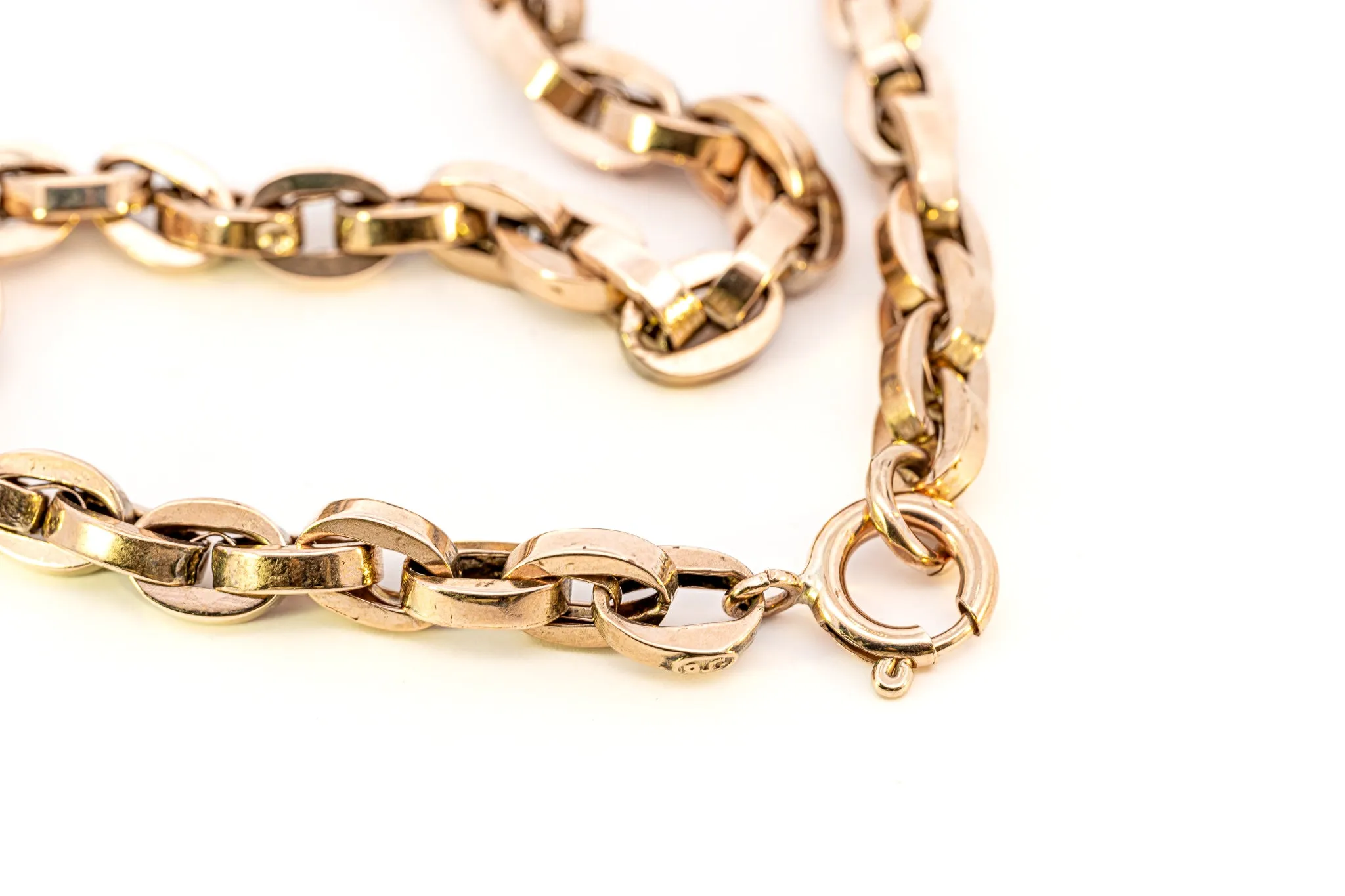 9ct Rose Gold Belcher Link Bracelet – An Investment for Eternity!