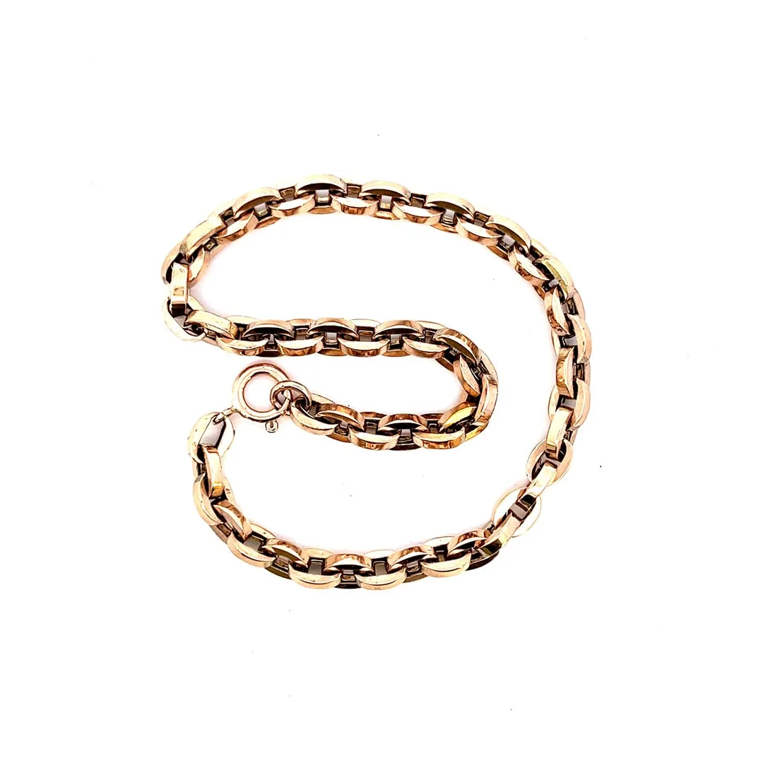 9ct Rose Gold Belcher Link Bracelet – An Investment for Eternity!