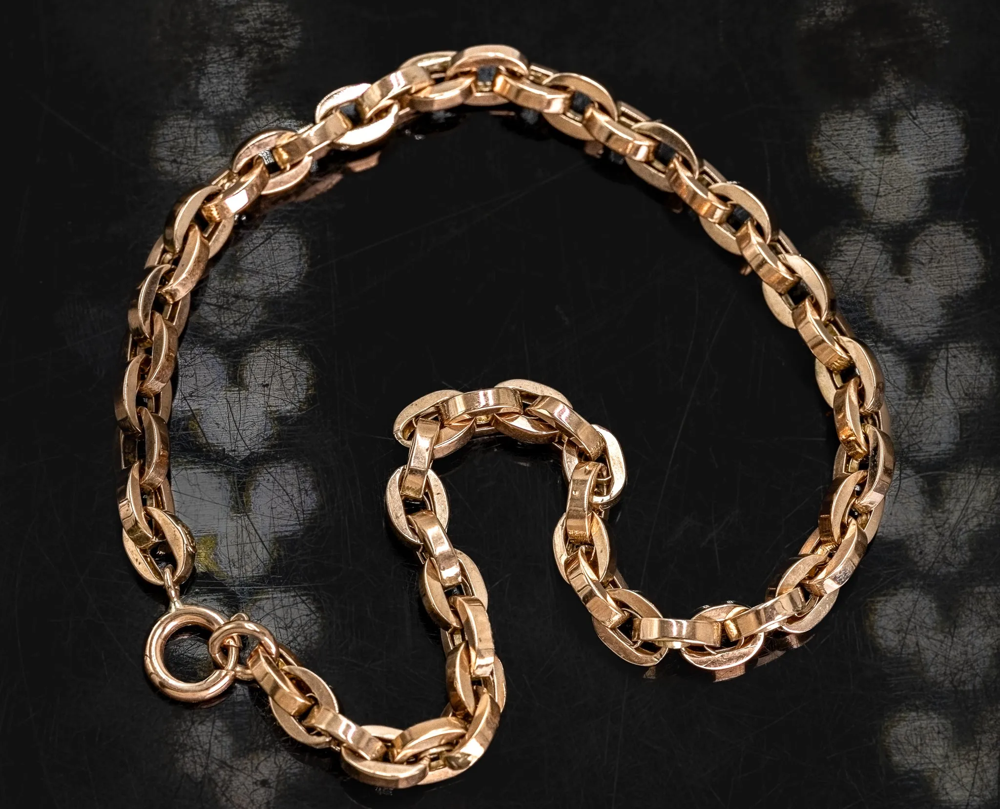 9ct Rose Gold Belcher Link Bracelet – An Investment for Eternity!