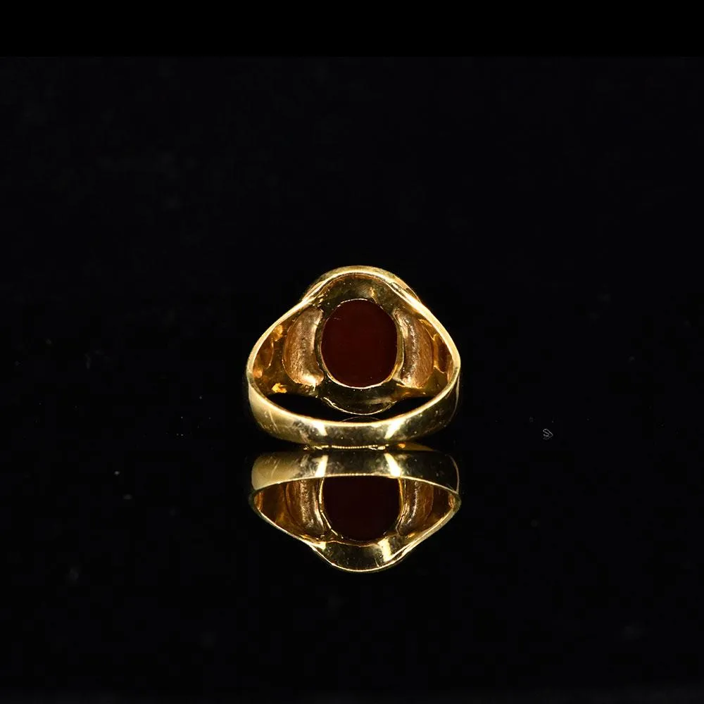 A Neo-Classical Red Jasper Intaglio Ring, ca. 19th century