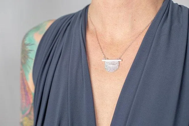 Amanda Moran Designs Handmade Sterling Silver Satellite Necklace