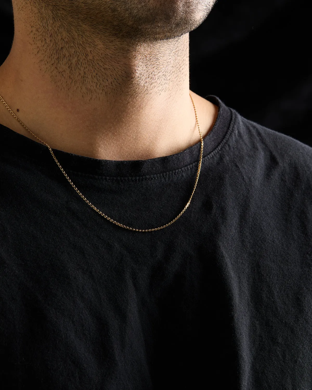 Anchor Chain Necklace | Solid Gold