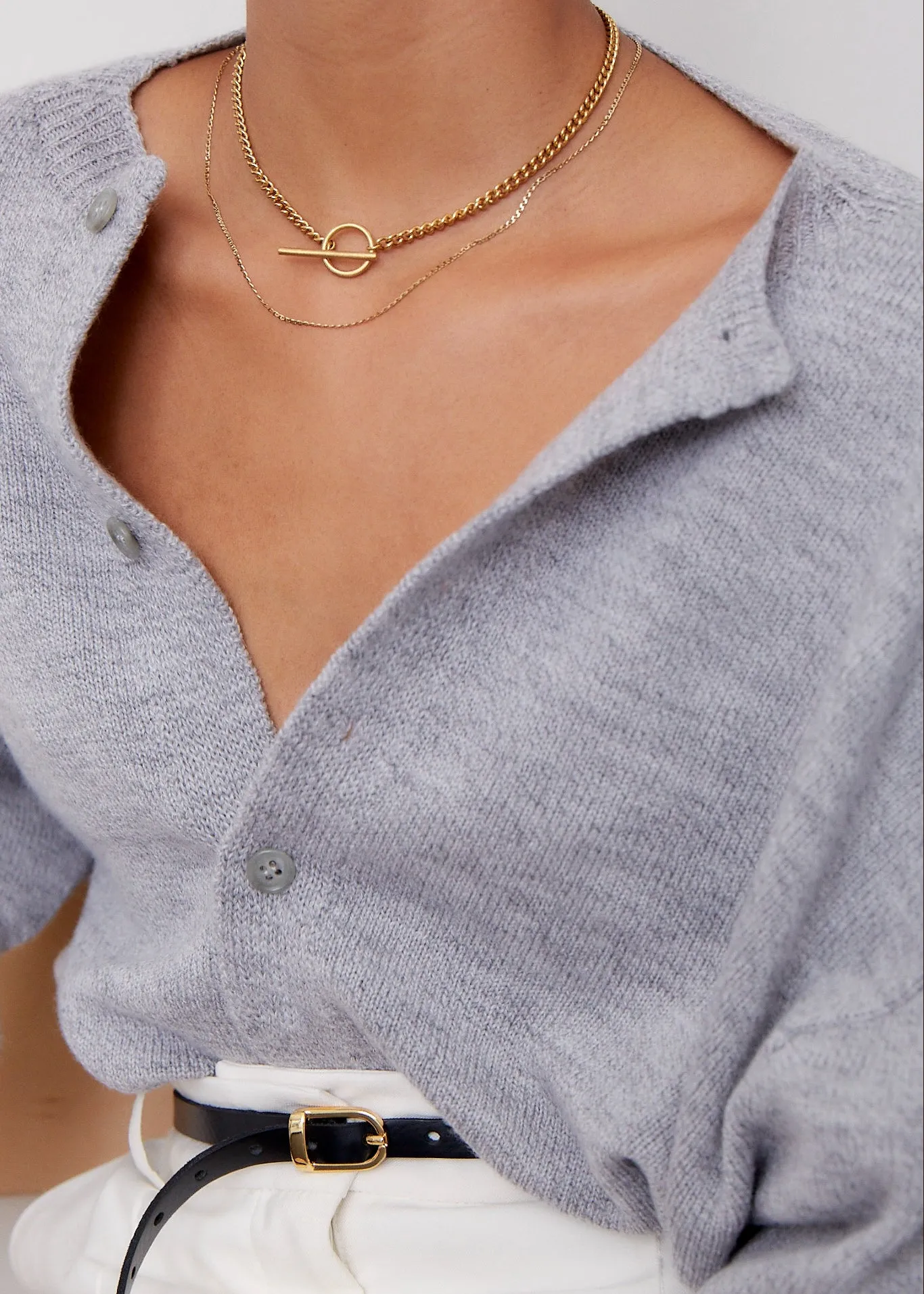 Anchor Chain Necklace | Solid Gold