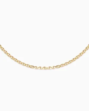 Anchor Chain Necklace | Solid Gold