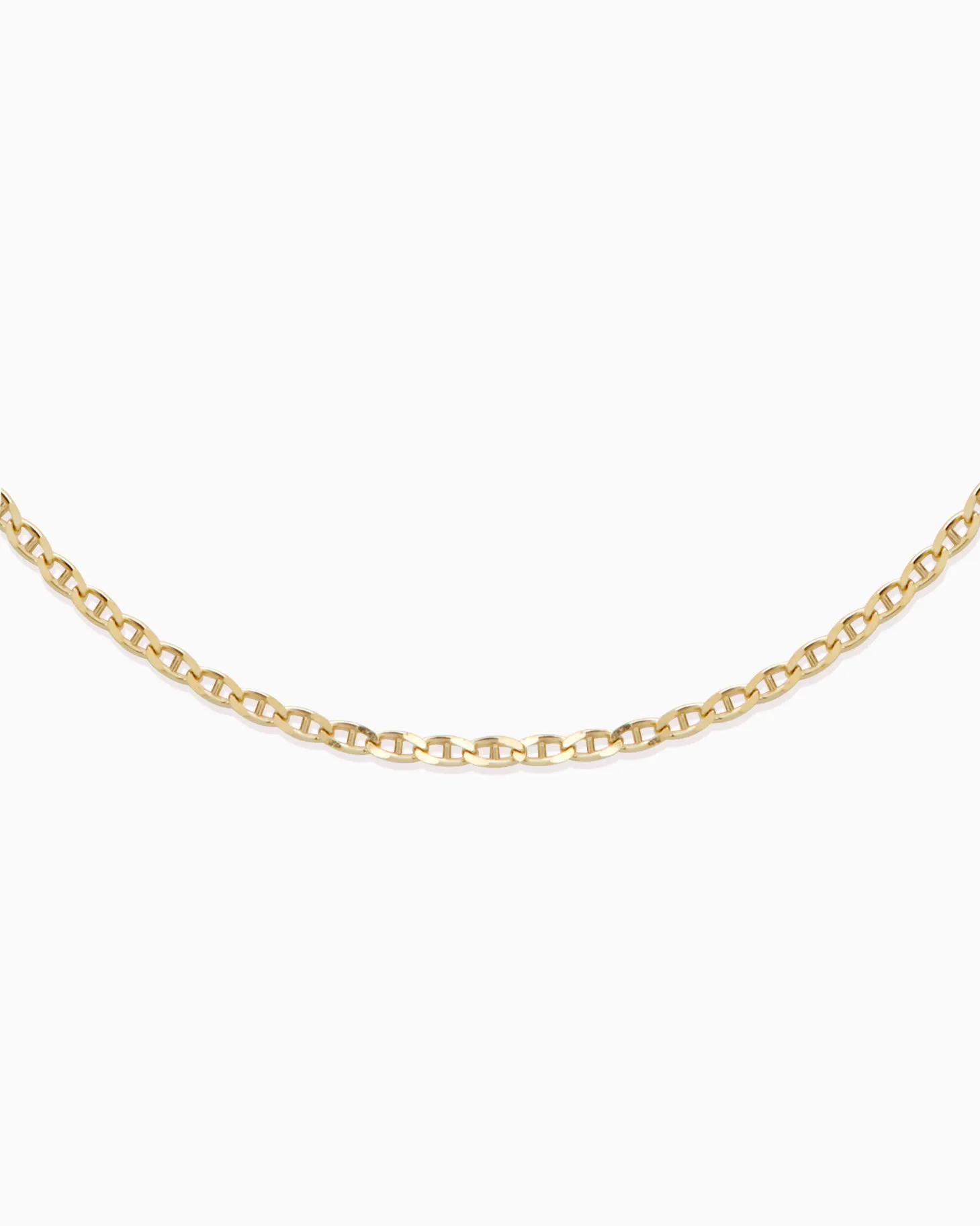 Anchor Chain Necklace | Solid Gold