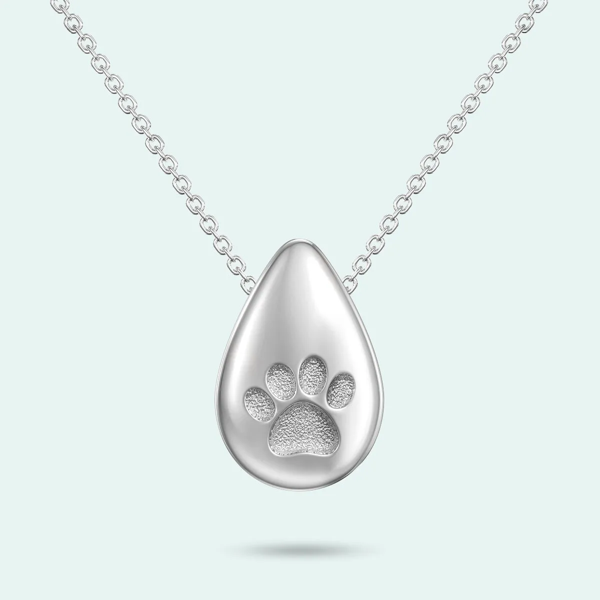 Ashes Pendant - The Paw Print Love Drop