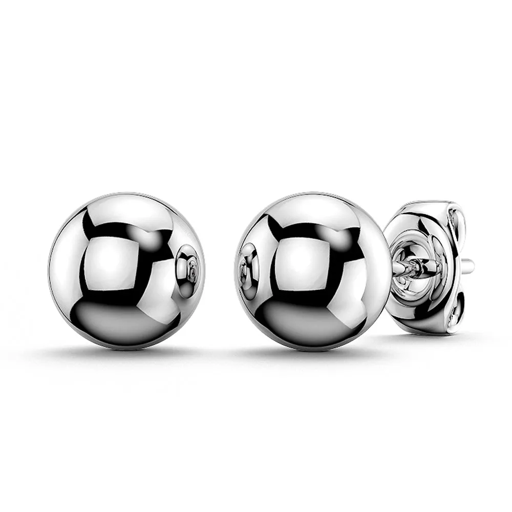 Ball Stud Earrings 8mm