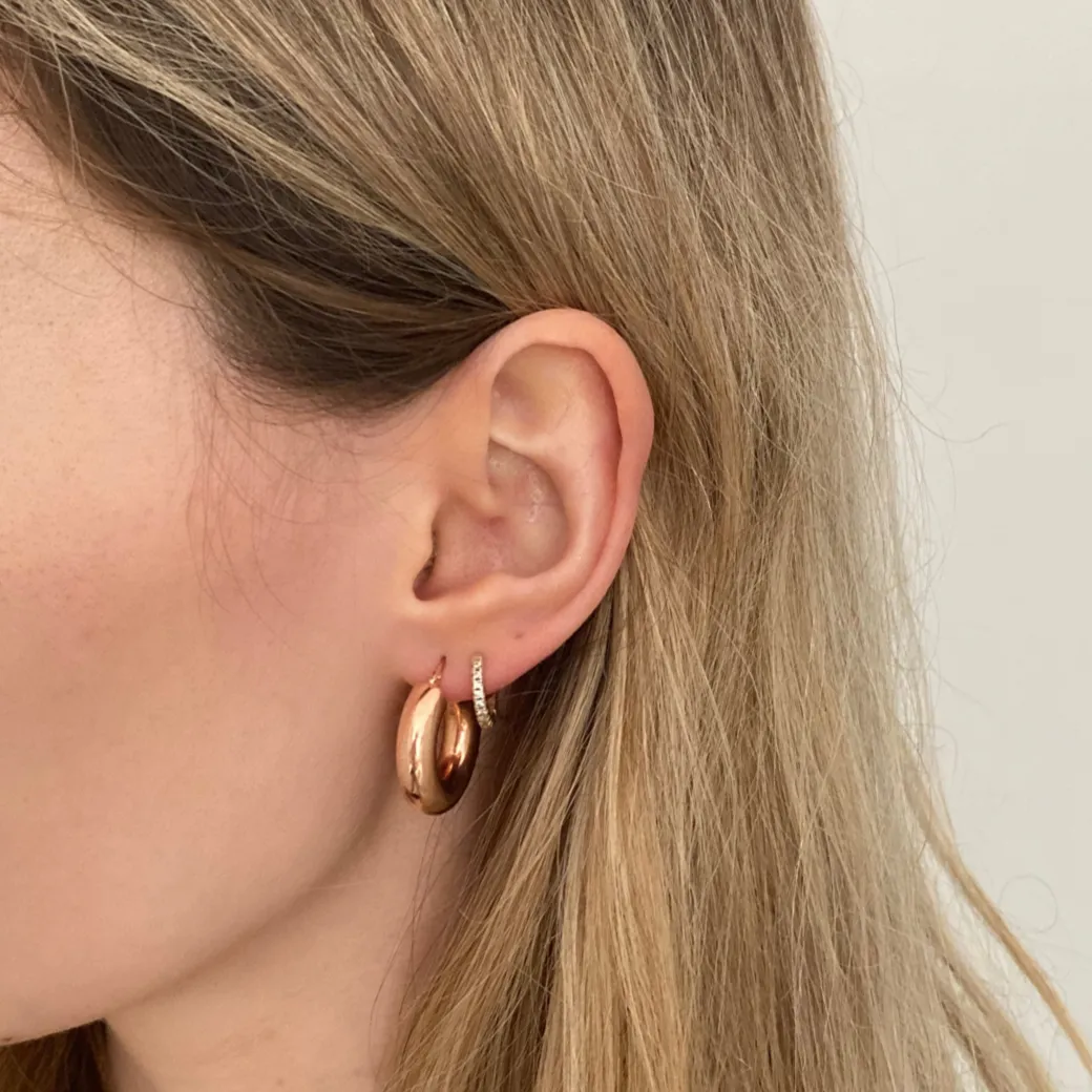 Bold, Shiny, Chunky Hoops - Gold - Small Size