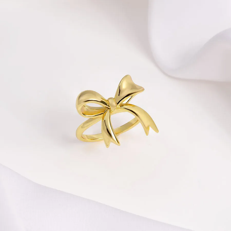 Bow Gold Ring