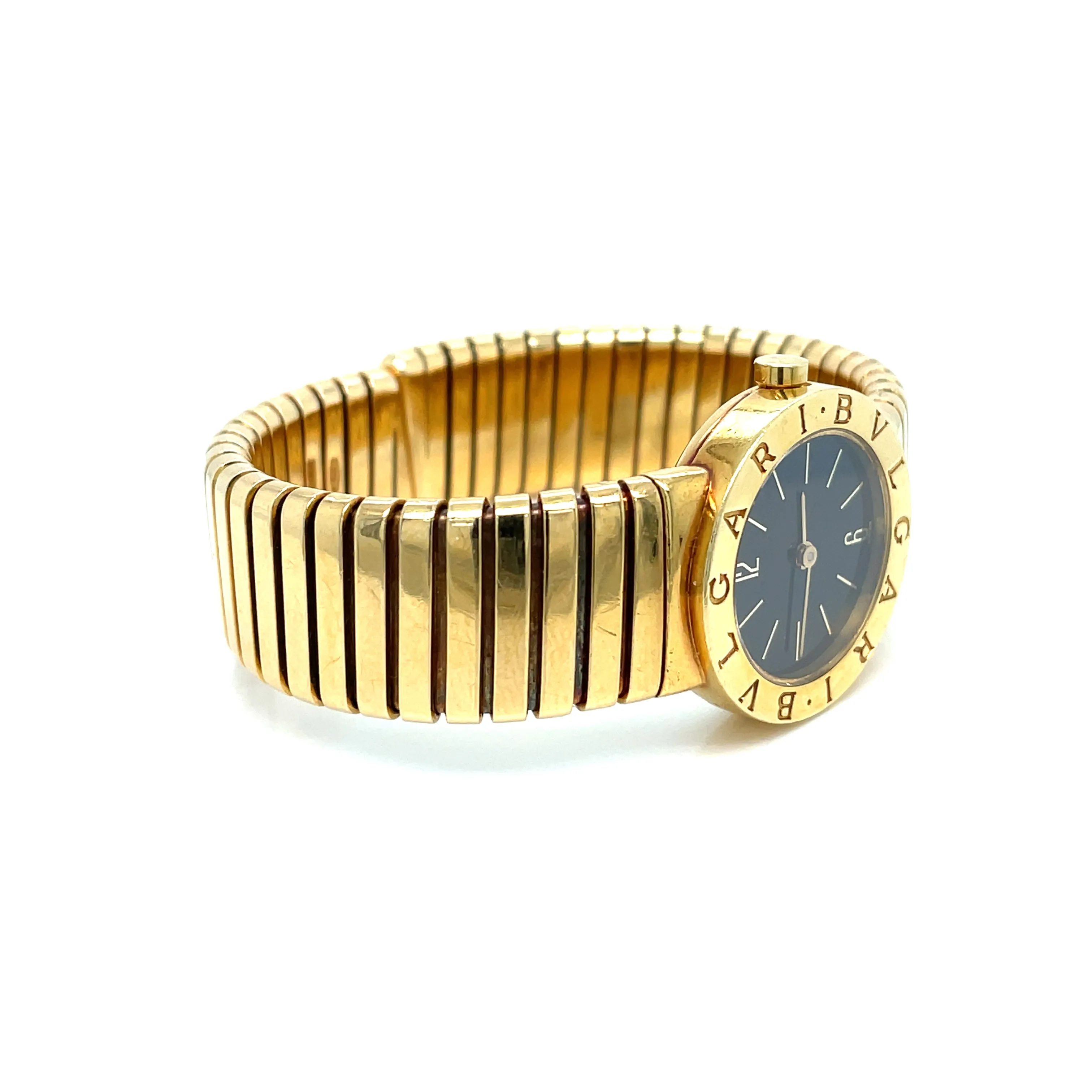 Bulgari Tubogas 18k Yellow Gold Watch