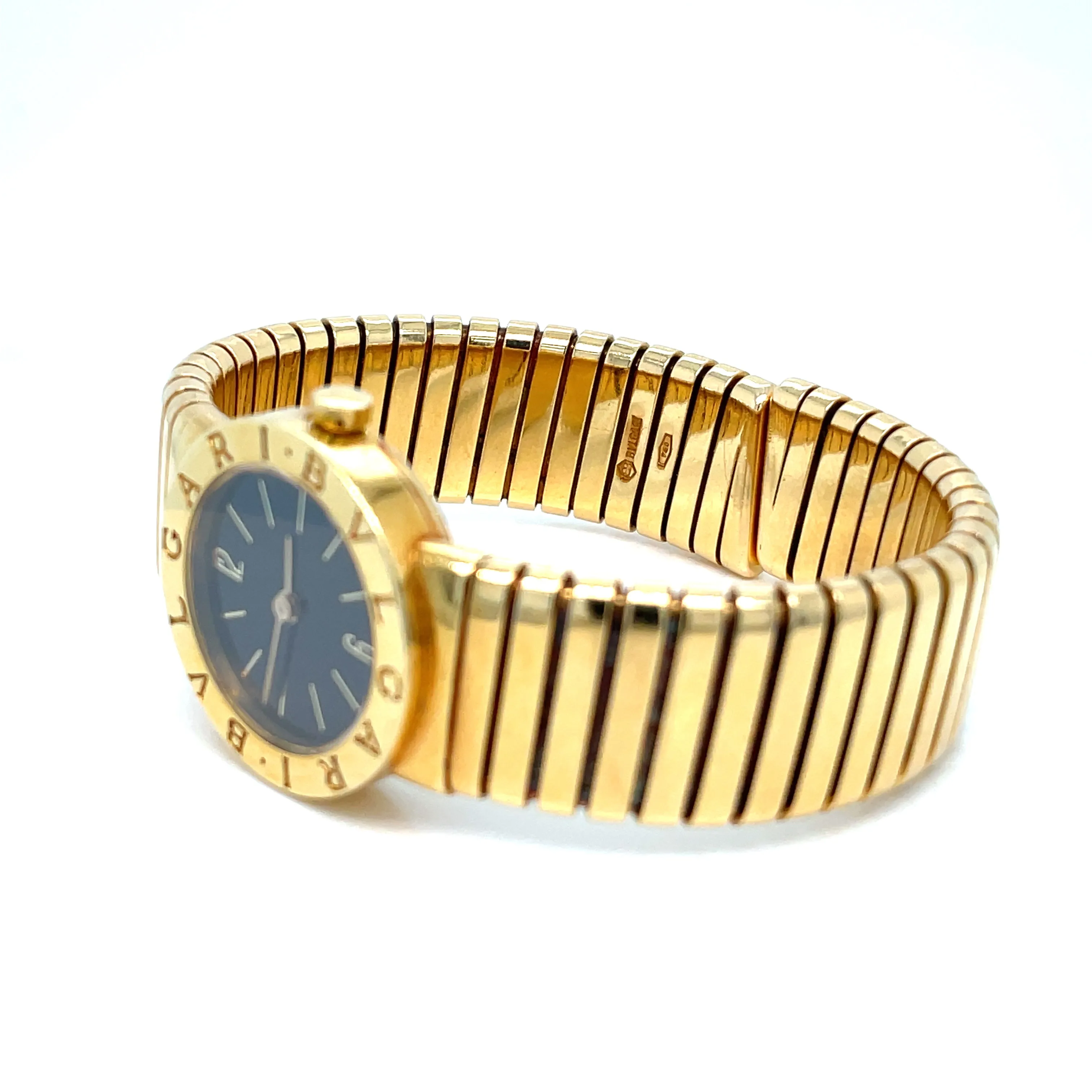 Bulgari Tubogas 18k Yellow Gold Watch