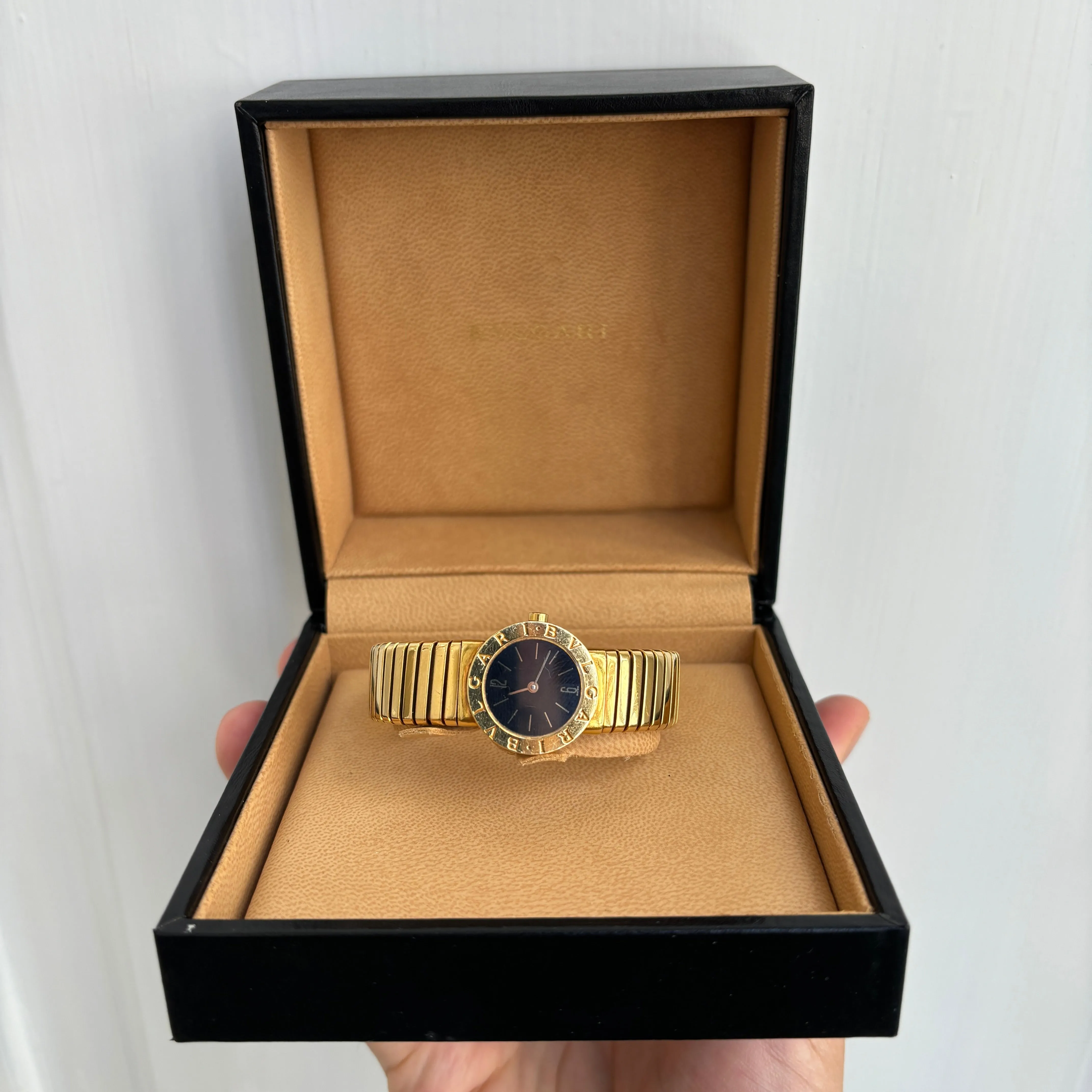 Bulgari Tubogas 18k Yellow Gold Watch