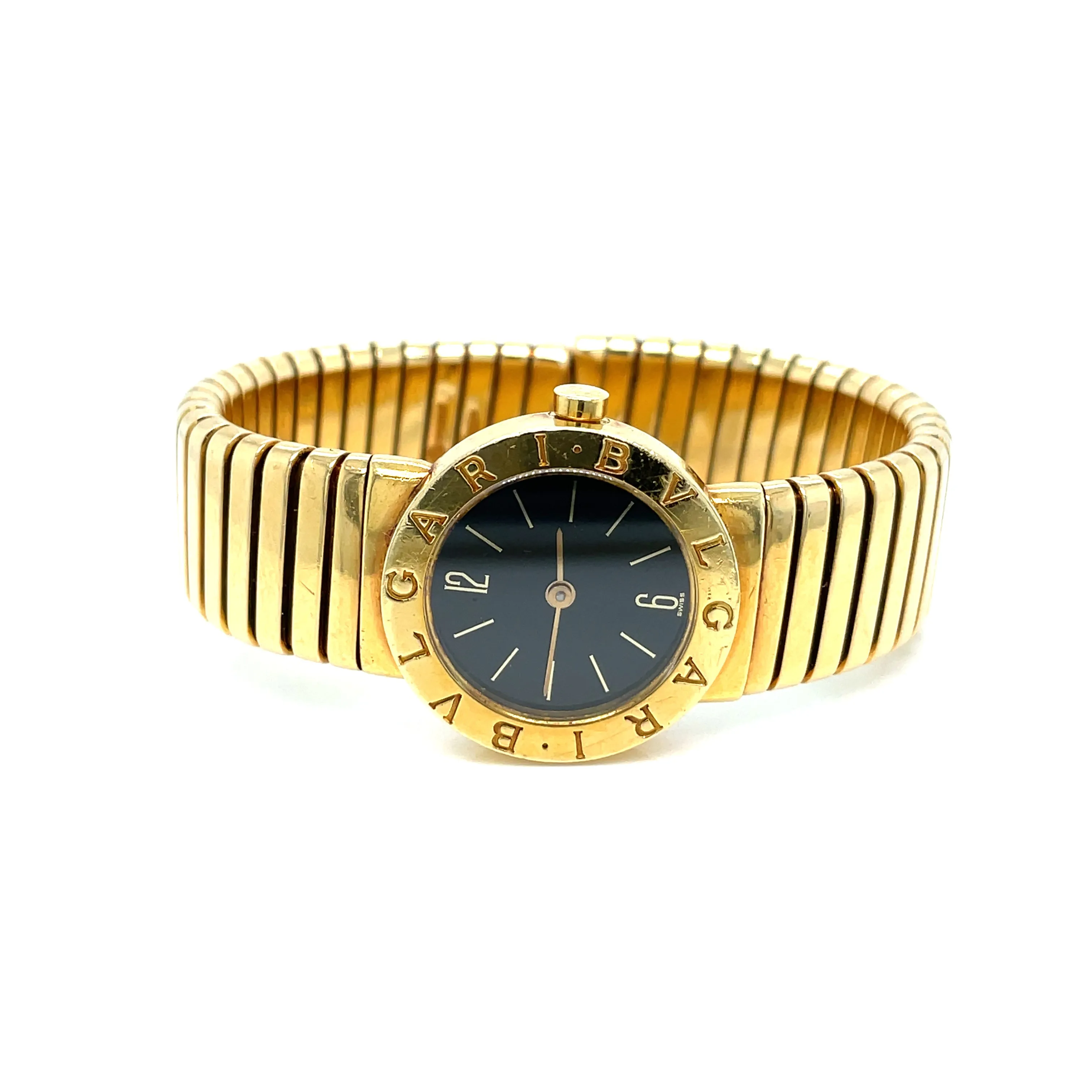 Bulgari Tubogas 18k Yellow Gold Watch