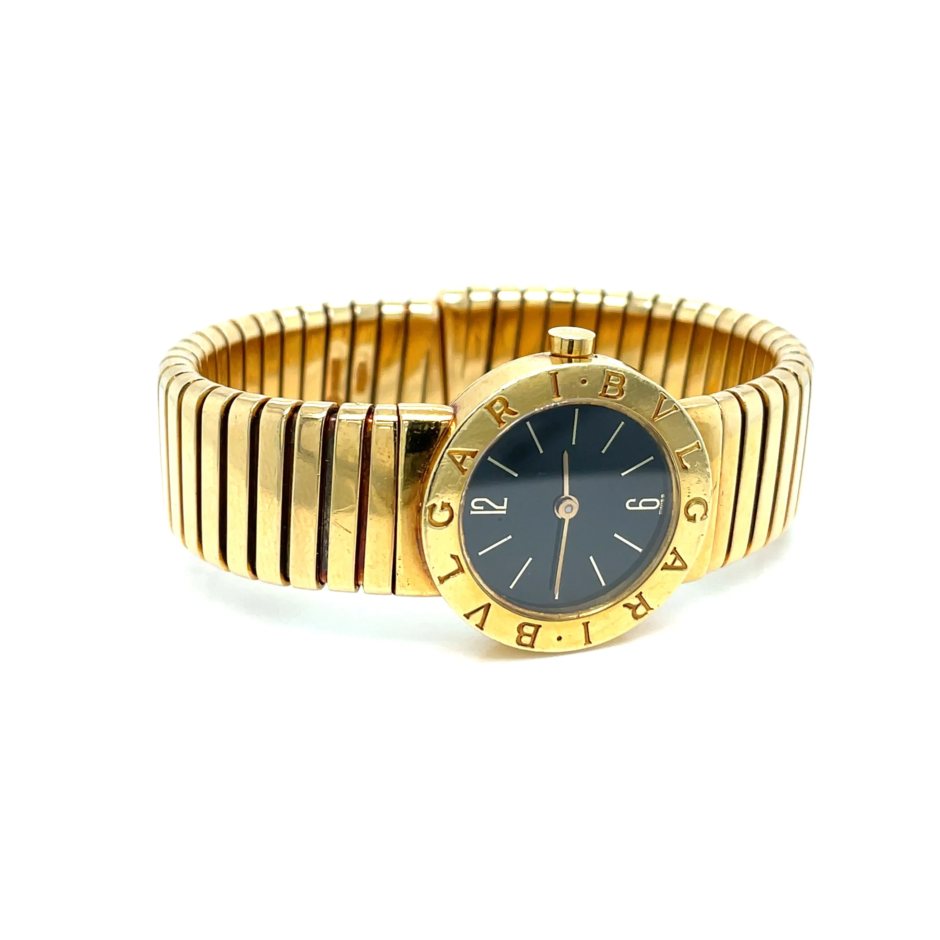 Bulgari Tubogas 18k Yellow Gold Watch