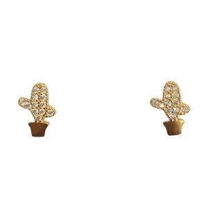 Cactus Sparkle Studs