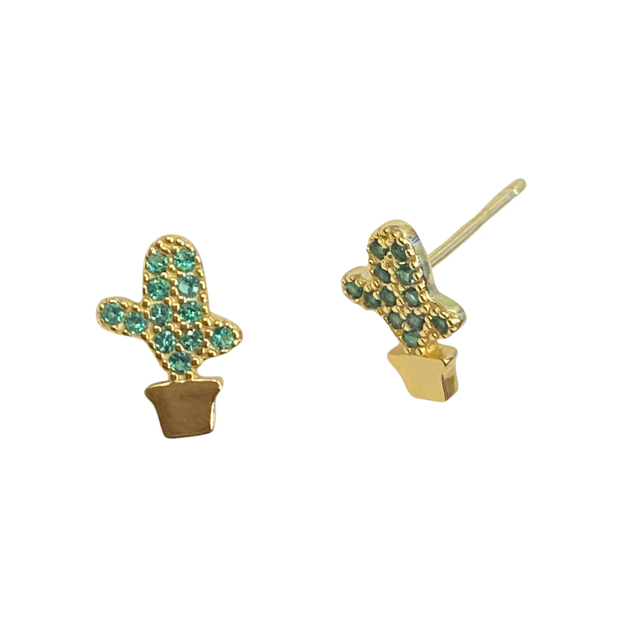 Cactus Sparkle Studs