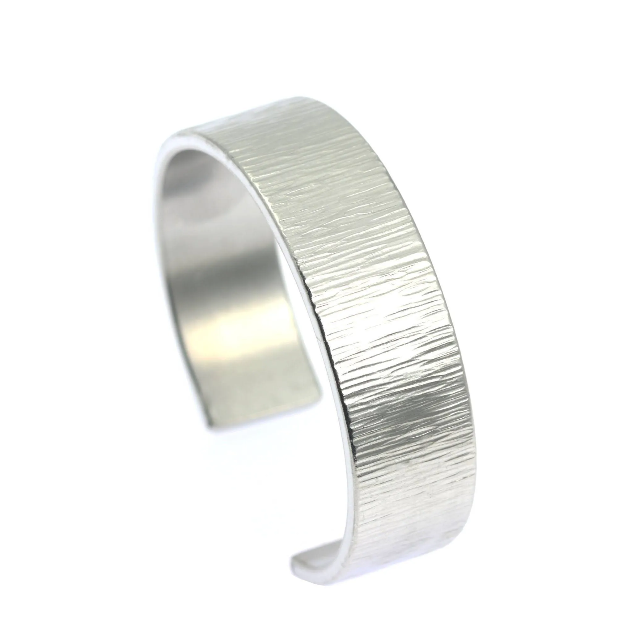 Chased Aluminum Cuff Bracelet