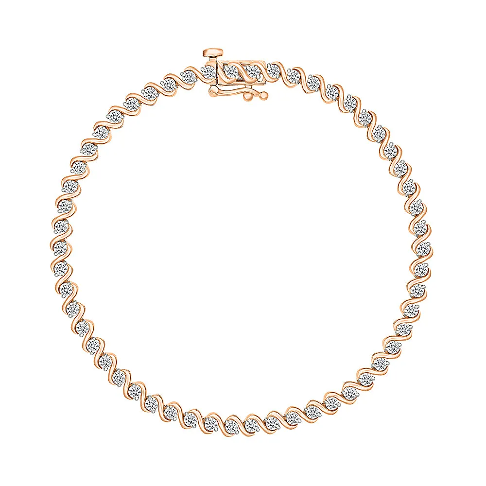 Clara Bright Gold & Diamond Bracelet