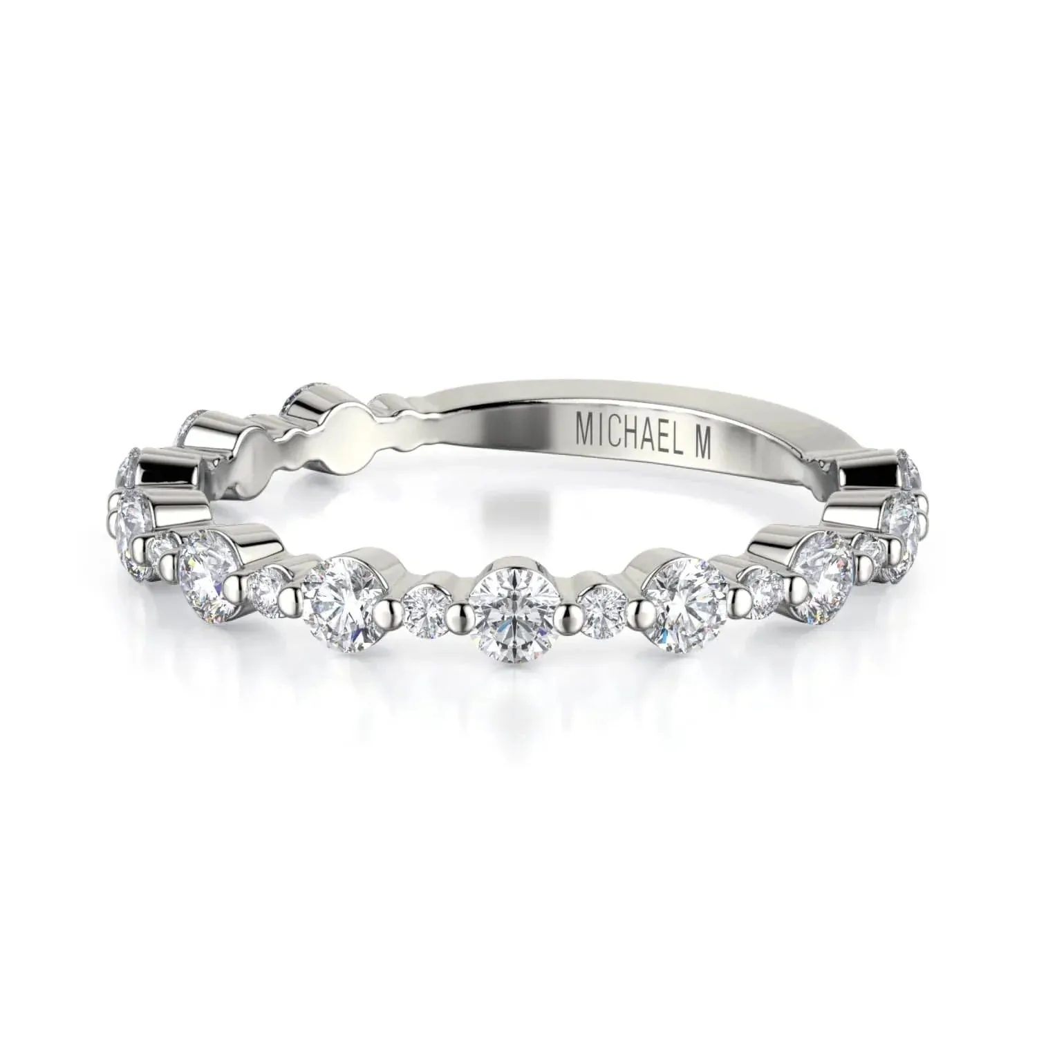 Classic Diamond Cluster Band B323WG