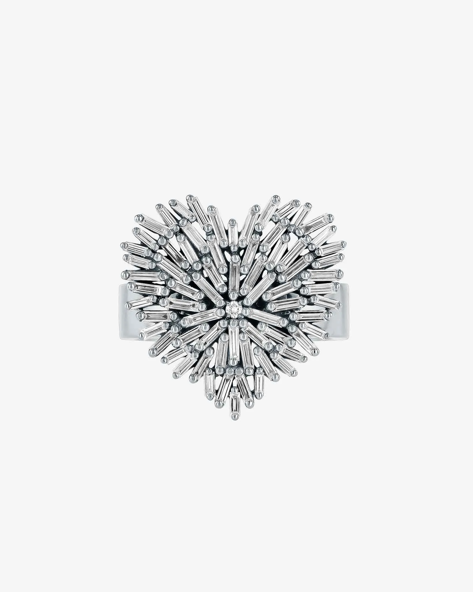 Classic Diamond Medium Heart Ring