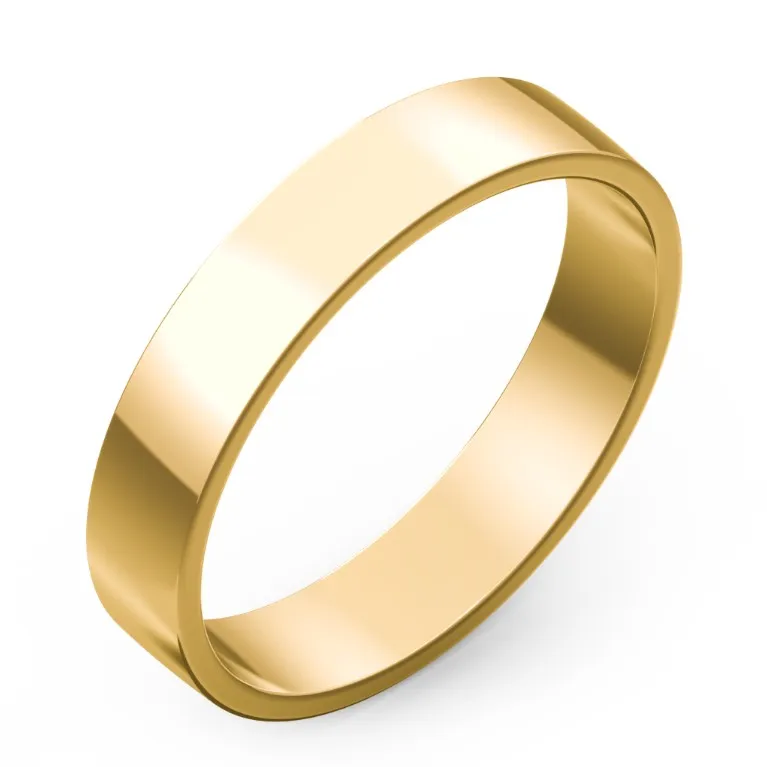 Classic Flat Band Ring | 10k Gold