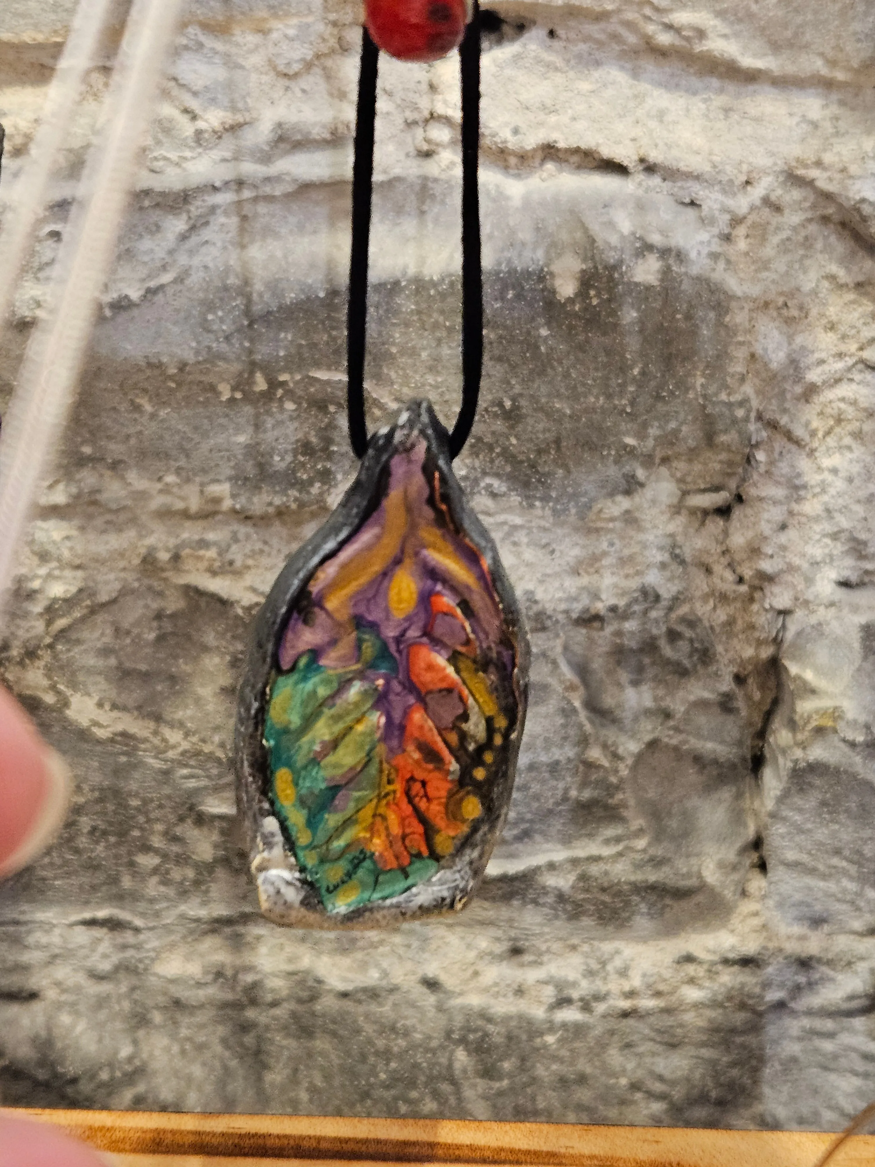 Clay Pendant Necklaces by Lucy De Sousa