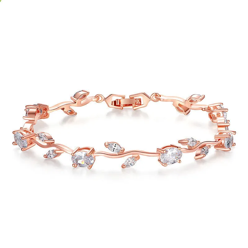 Crystal-Plated Women's Bracelet