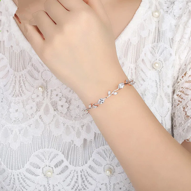 Crystal-Plated Women's Bracelet