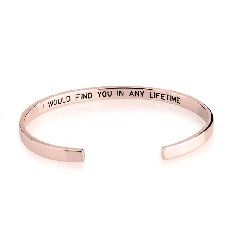 Cuff Bracelet Hidden Message,925 Silver, 24k Gold,Rose Gold,Mother&#39;s Day Gift,Birthday gifts for Her,Gifts for Mom,Mom Jewelry,Aunt Gifts