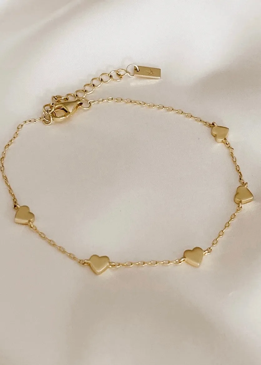 Darling Heart Bracelet - Gold