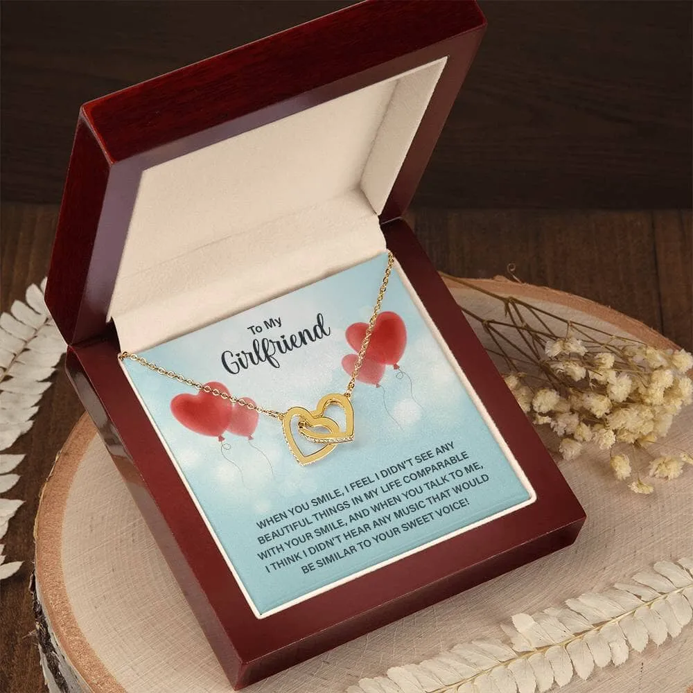 Eternal Bond: Interlocking Hearts Necklace with Love Note