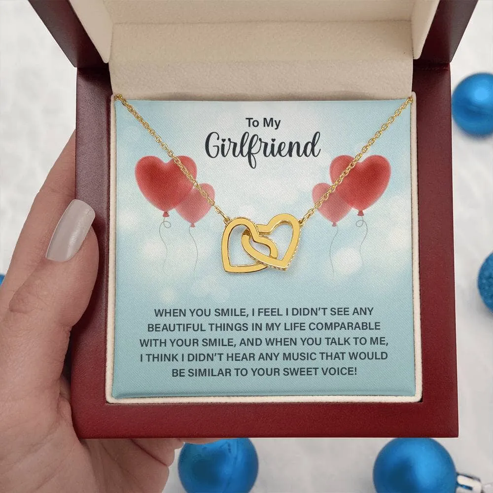 Eternal Bond: Interlocking Hearts Necklace with Love Note